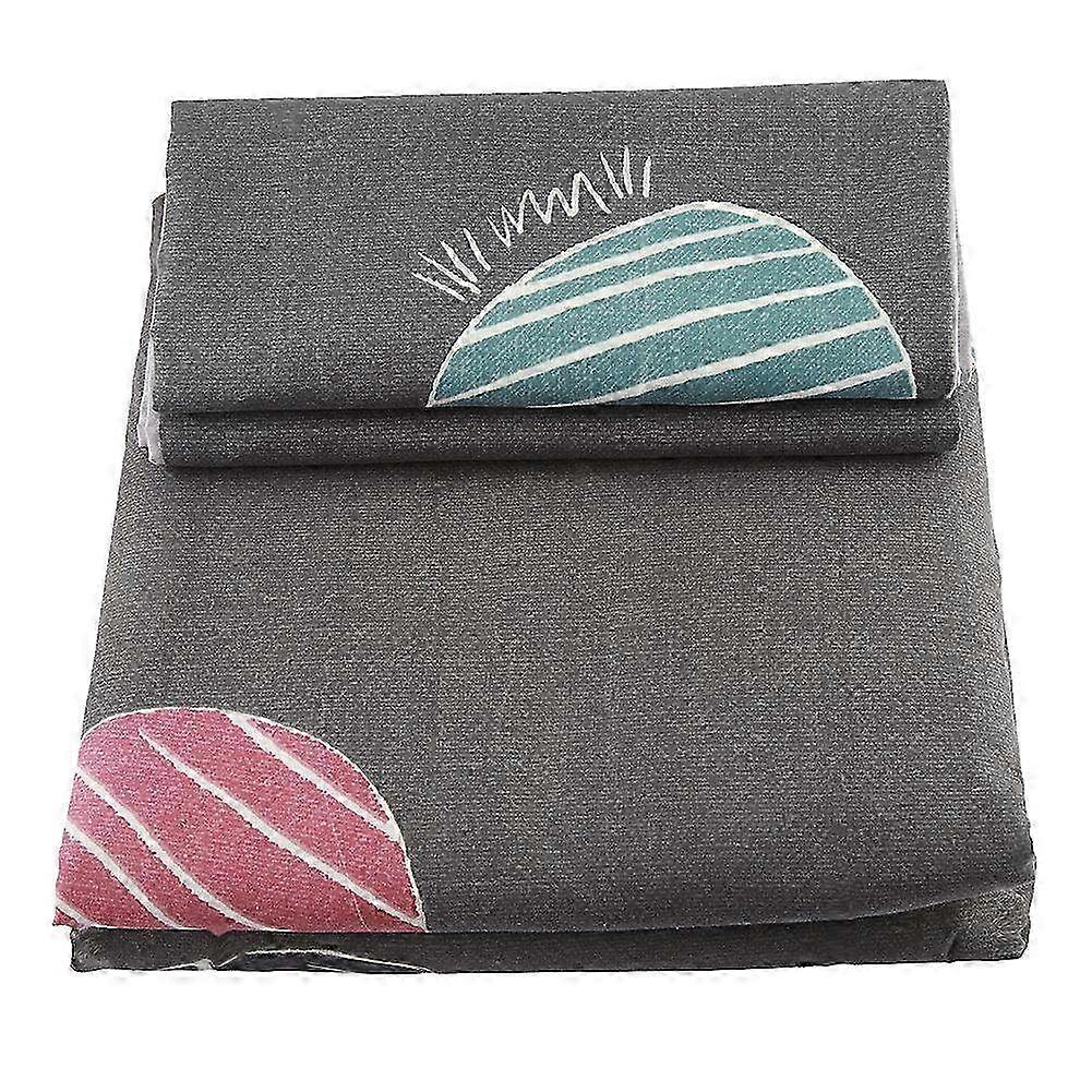 Modern Style 100% Polyester Bedding Set - Queen Size with Pillowcase & Fitted Sheet for Comfortable Sleep D��cor