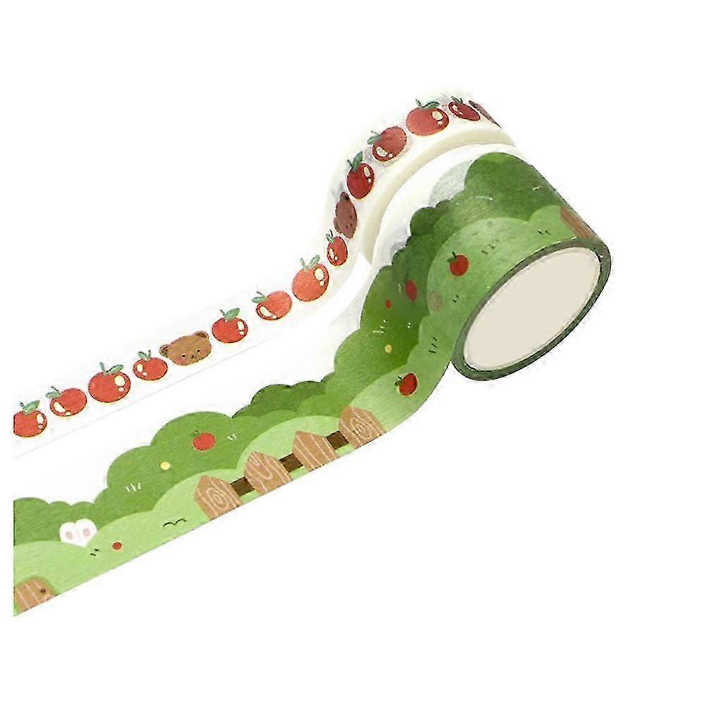 Multi-Function Sticker Roll Washi Tapes Gifting Random Style Paper Scrapbook Album 2 Rolls