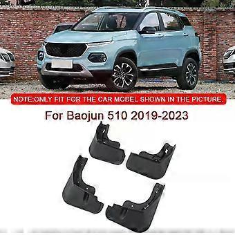 Passer til Baojun 510 2019-2023 Bilstyling ABS Skvettlapper Skvettskjermer Skvettlapper Forskjerm Bak Autotilbehør-xj