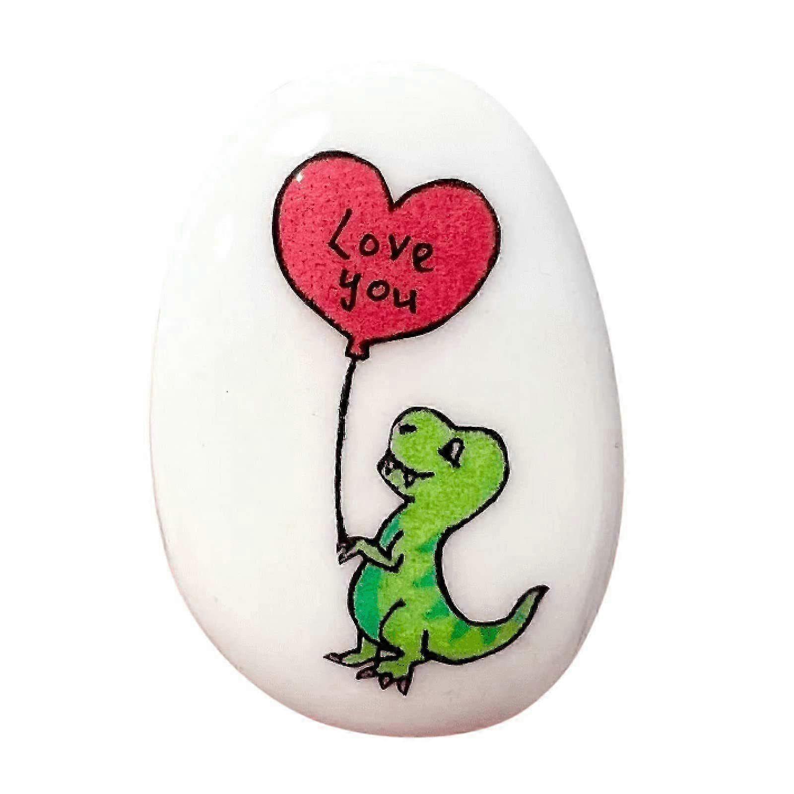 Specialmalet Alligator Pebbles Keepsake Set - Unikke dekorative sten til hjem og have indretning