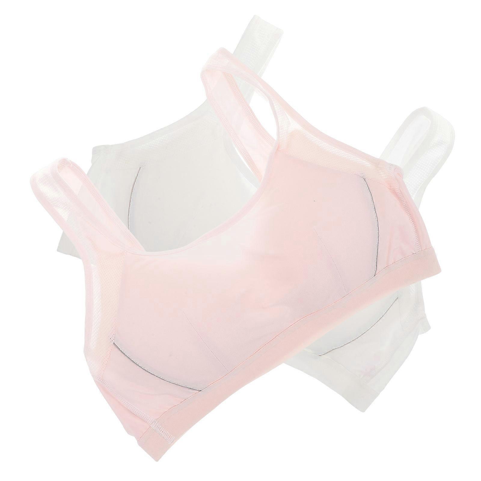 Comfortable Wirefree Sports Bra for Girls in Assorted Color Made of Cotton for Women Wearing 2 Pieces