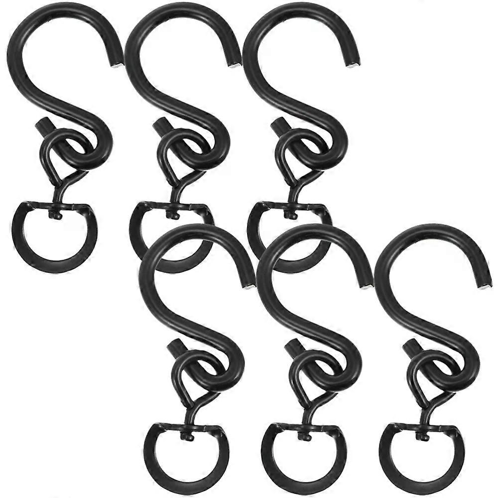 Rotating Button Planter Hanger, 6 Pcs Flower Pot Hanging Basket Hooks