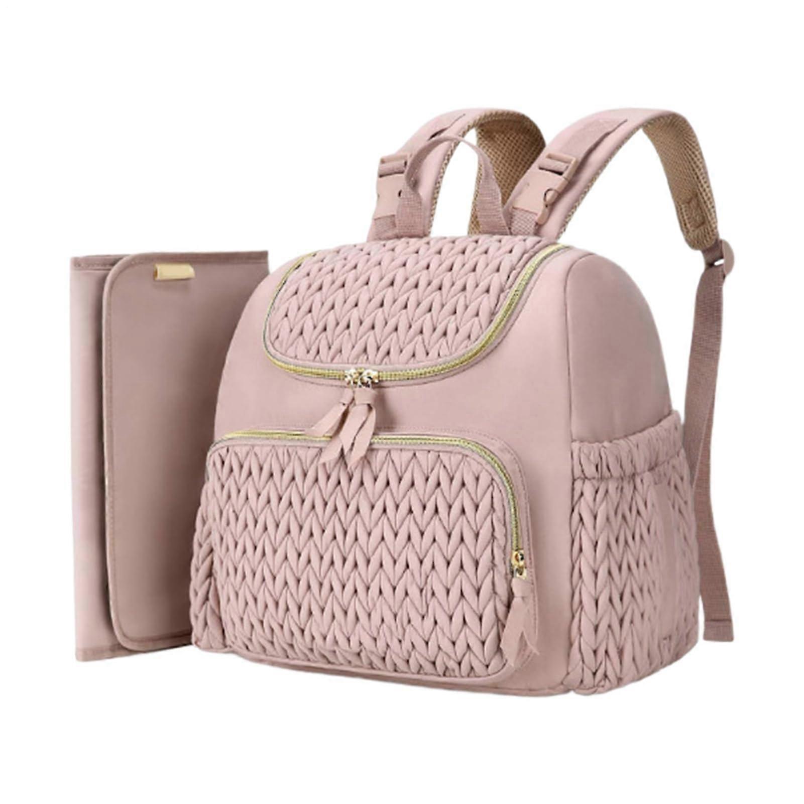 Baby Diaper Backpack, Compact Waterproof Organizer with Changing Pad, Stroller Attachment, Ideal for Travel and Parents On-The-Go