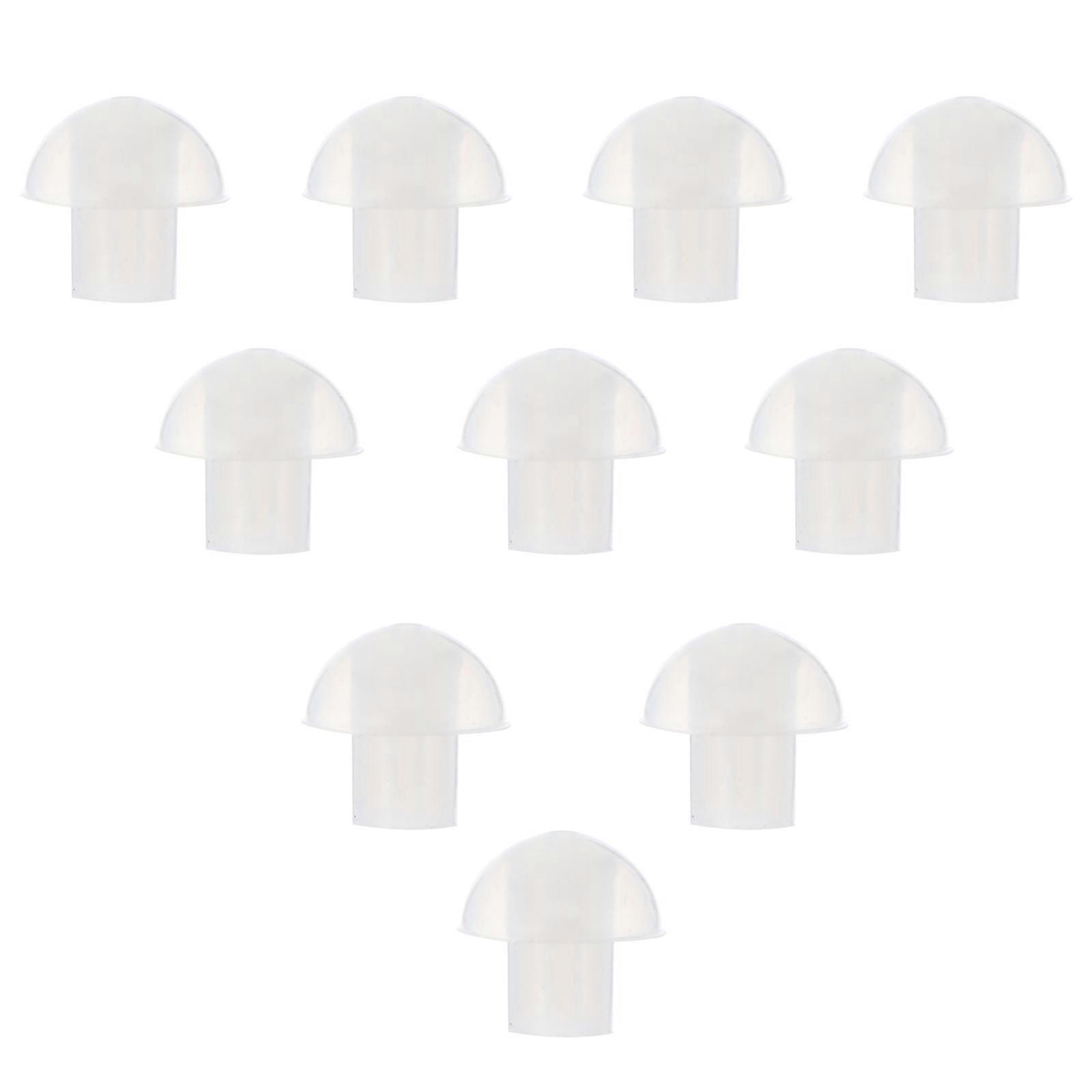 White Silicone Earbud Tips Pack for Coil Tube Earpieces Stay Secure During Exercise