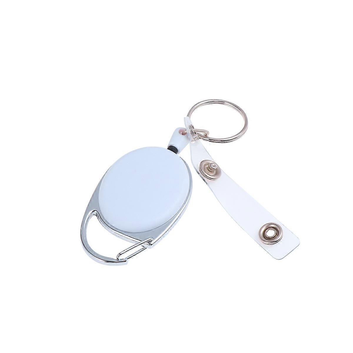 10Pack White Egg Shape ID Card Holder Clip Suitable For Concerts And Conventions For Men And Women