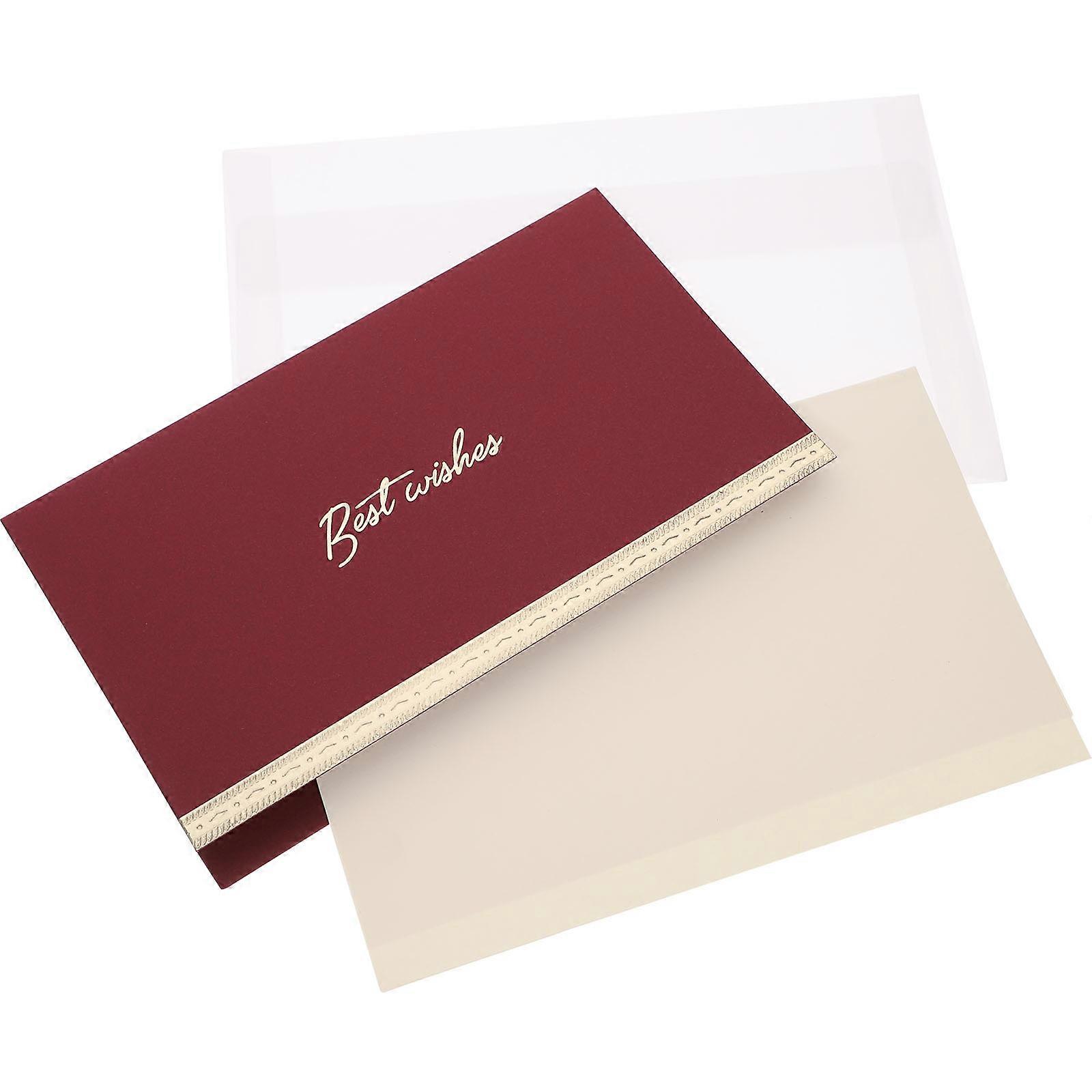 Wedding Vows Card Elegant Design Speech Hand Card For Couples Assorted Color 1Set