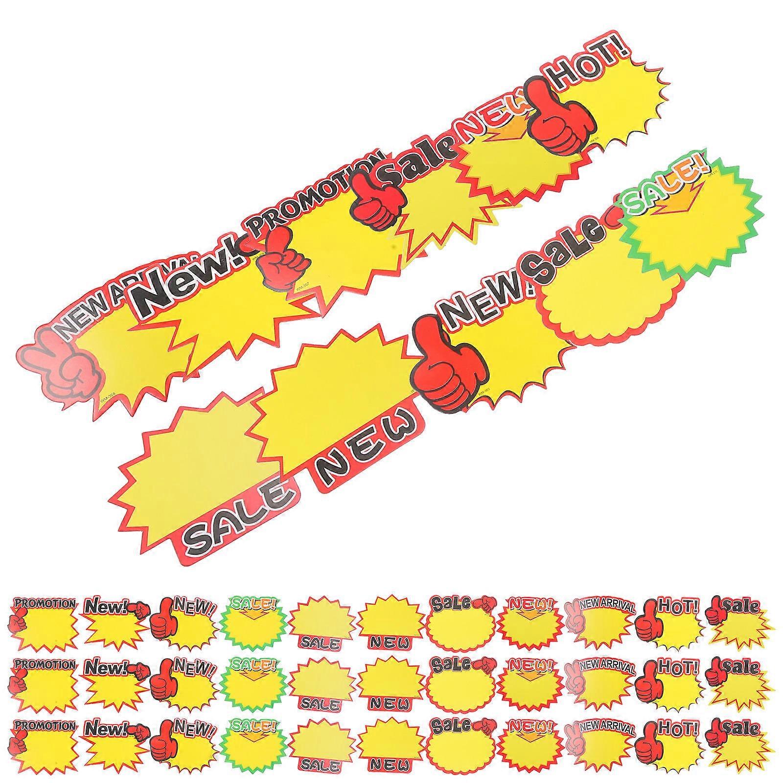 Practical Blank Price Labels for Supermarket Retail Display – 600pcs Set for Pricing Tags Signs