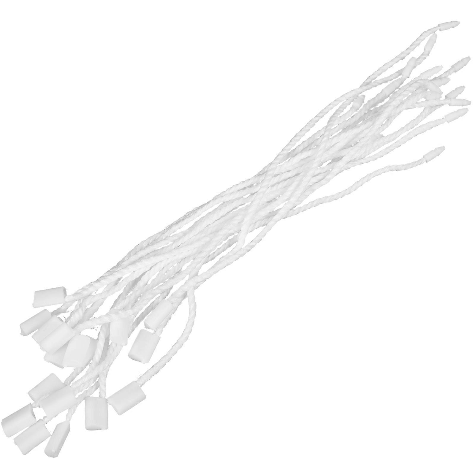 White Plastic and Polyester Wire Hang Tags String for Decor Multifunctional and Versatile 1 Bag