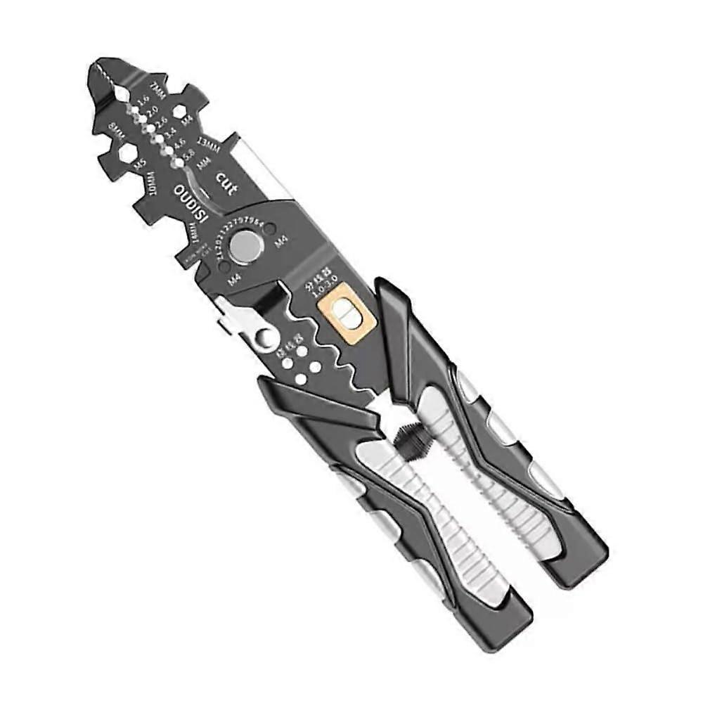 25-in-1 Multifunctional Wire Stripping Tool, 20.3 cm, Lockable Design, Ideal for Electricians and Linemen, Gift for Dad