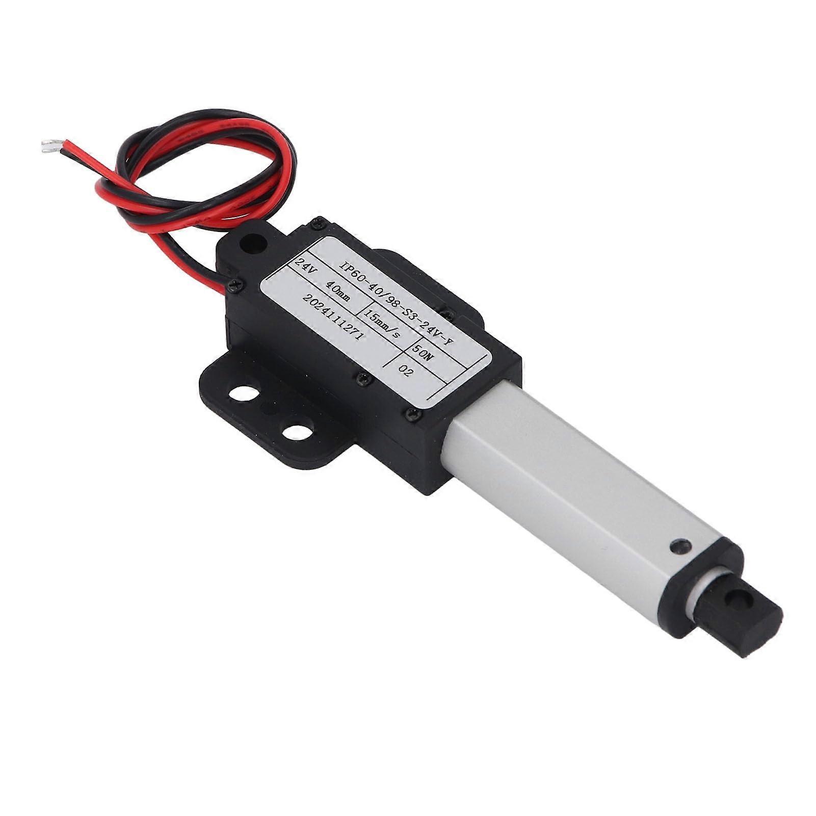 Metall Mini Motion Actuator 50N Thrust 40mm Stroke for Cabinet Doors, Solar Trackers, End Limit Switch for Safe Operation