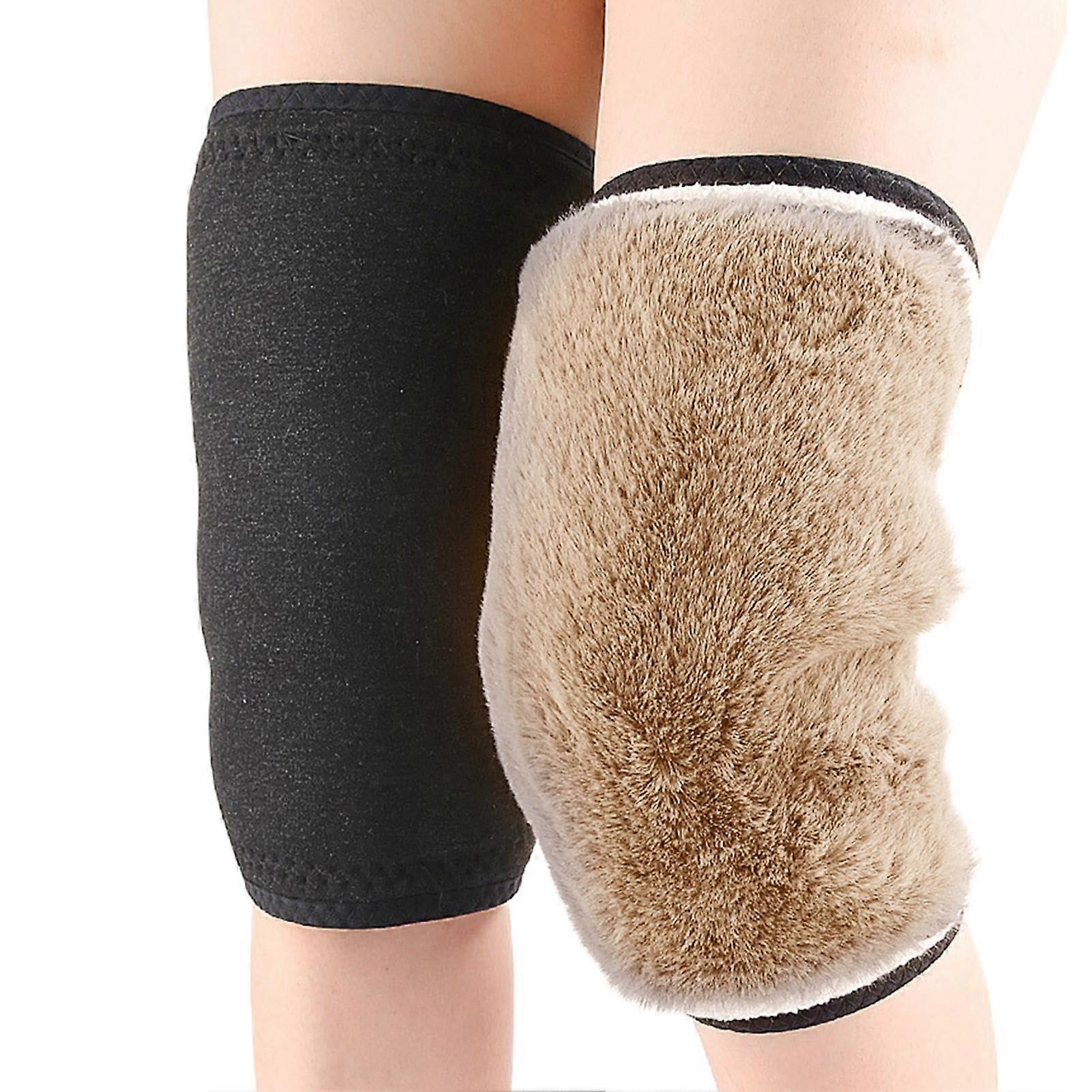 Knee Warmer Adjustable Thermal Leg Protector For Outdoor Sports Double Layer Knee Pads For Running Cycling Skiing
