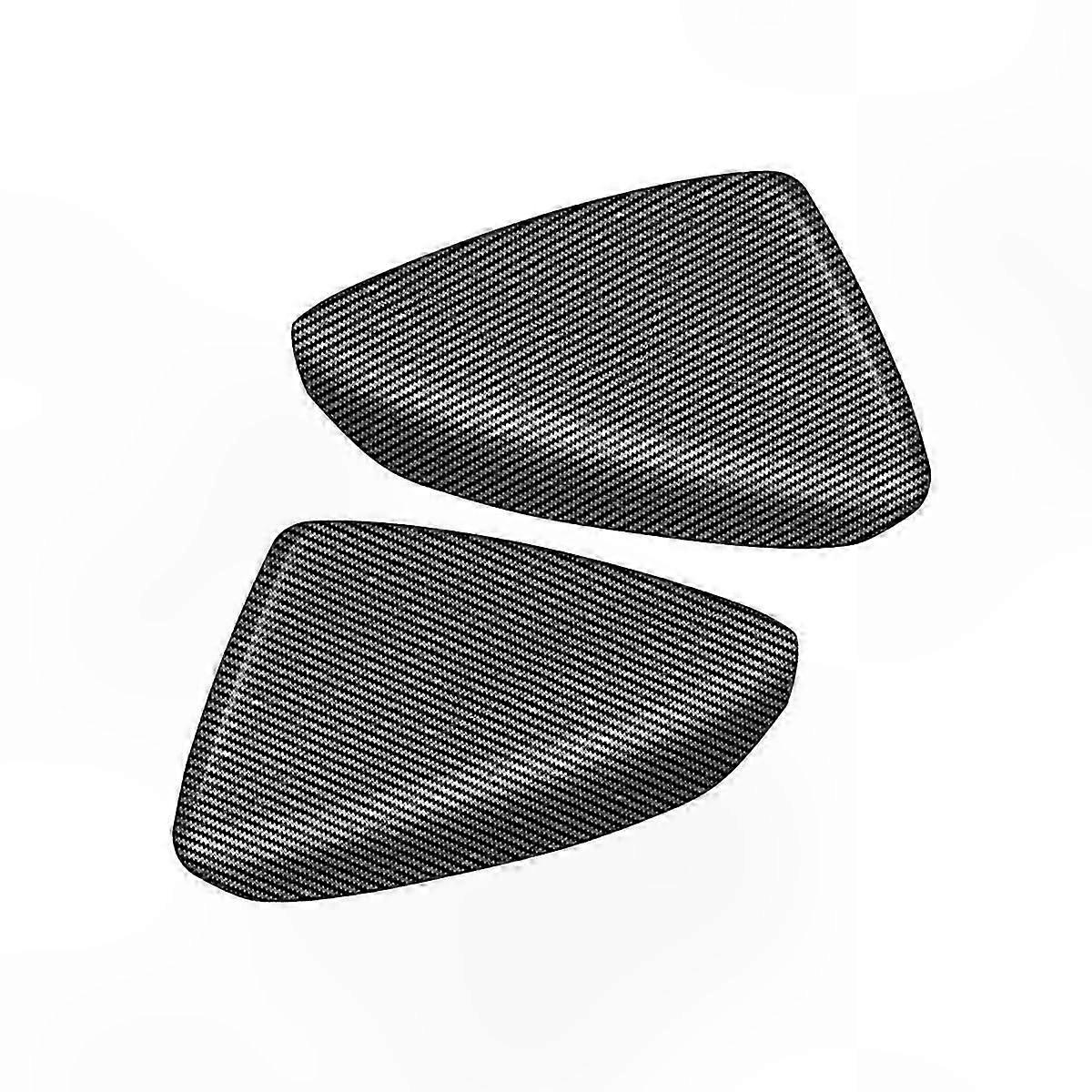 Carbon Fiber Style Side Mirror Covers for Cars - Rearview Mirror Trim Compatible with Multiple Models