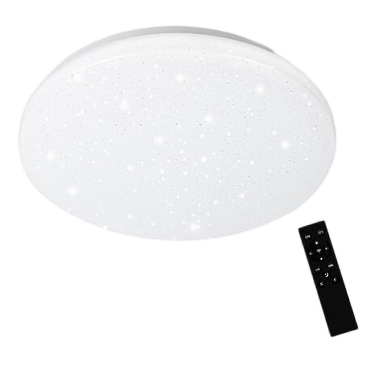 24W Ultra-thin LED Ceiling Light with Remote Control and Variable Starry Sky Light