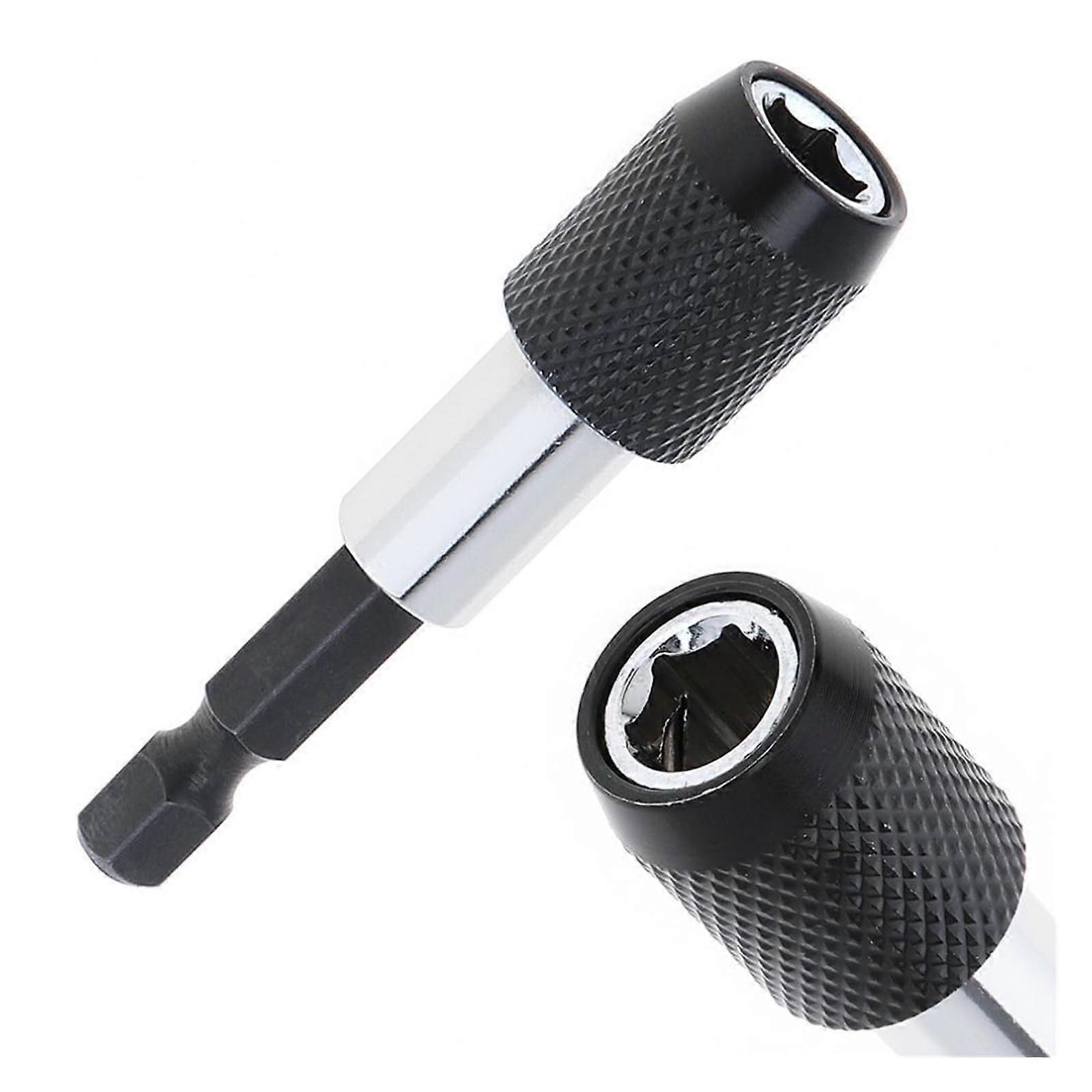 1/4 Inch Impact Drive Shaft Quick Change Holder Hex Bit Drill Chuck Adapter for Power Tools, Durable and Compatible