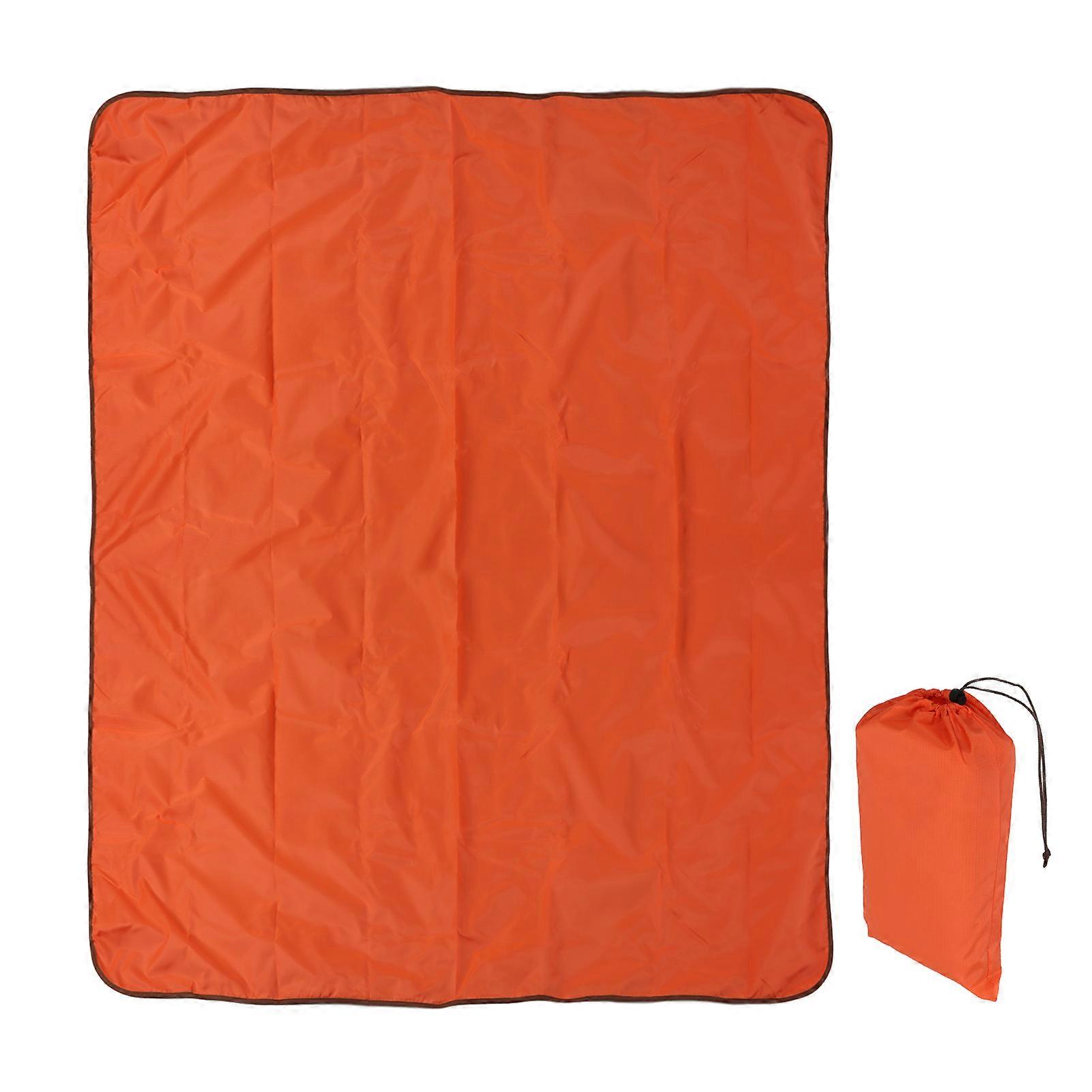 Windproof Waterproof Polyester Stadium Blanket Outdoor Camping Picnic Blanket Orange