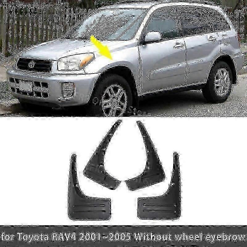 4PCS Car Mudguards For Toyota RAV4 RAV 4 XA20 2001 2002 2003 2004 2005 Car Mud Flaps Splash Guard Front Rear Fenders Accessories - JA