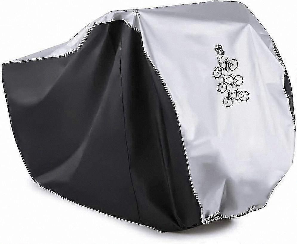 Waterproof Cover for 3 Bikes, All-Weather Bicycle Dust and Rain Protector