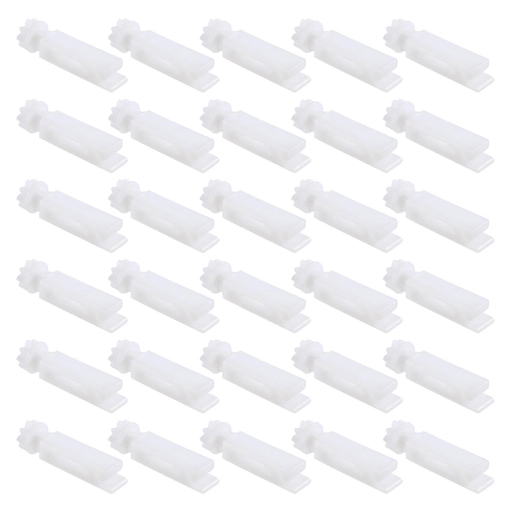 30Pcs Vertical Blind Stem Replacement White Stems for Vertical Window Blind Vertical Blind Carrier Stem