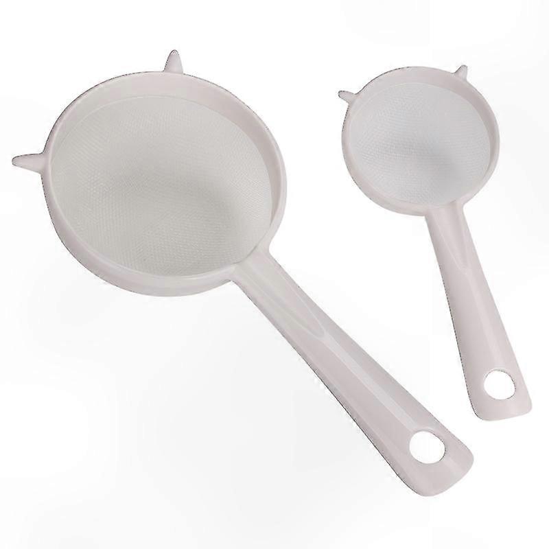 Plastic mesh colander 19.5 cm, White