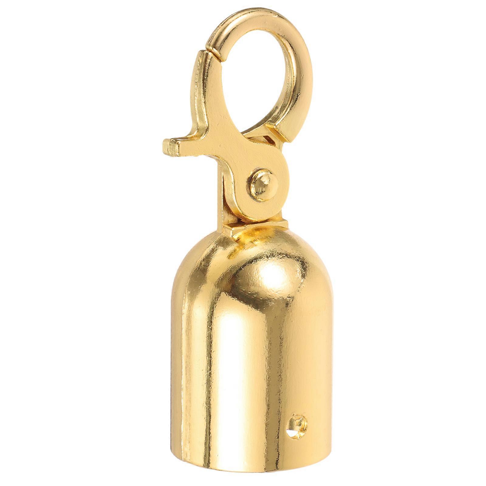 Stainless Steel Cord End Cap with Snap Hook – Heavy Duty Rope Stopper for Safety Isolation, Crowd Control & Self Closing Clasp – Fits Stanchion Posts