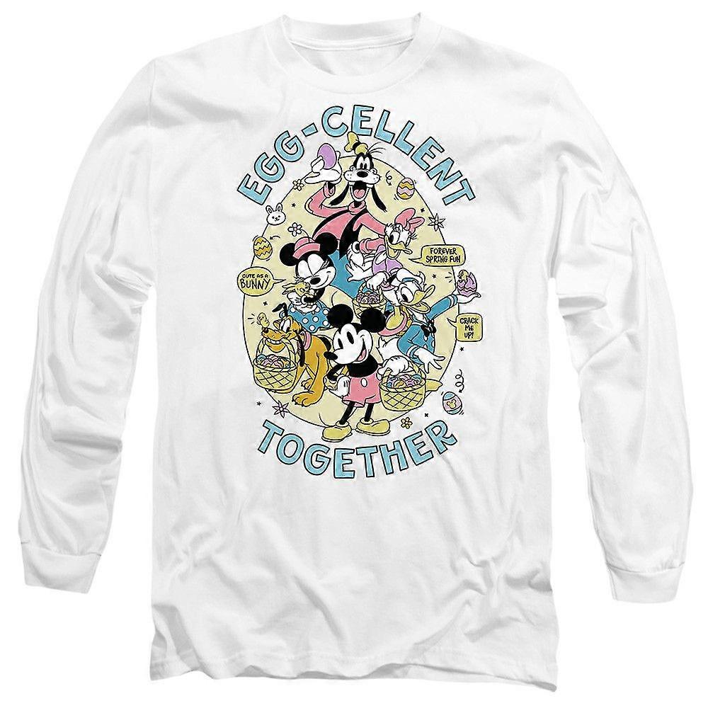 Mickey Mouse Eggcellent Together At Easter Long Sleeve T-Shirt TTXX0305