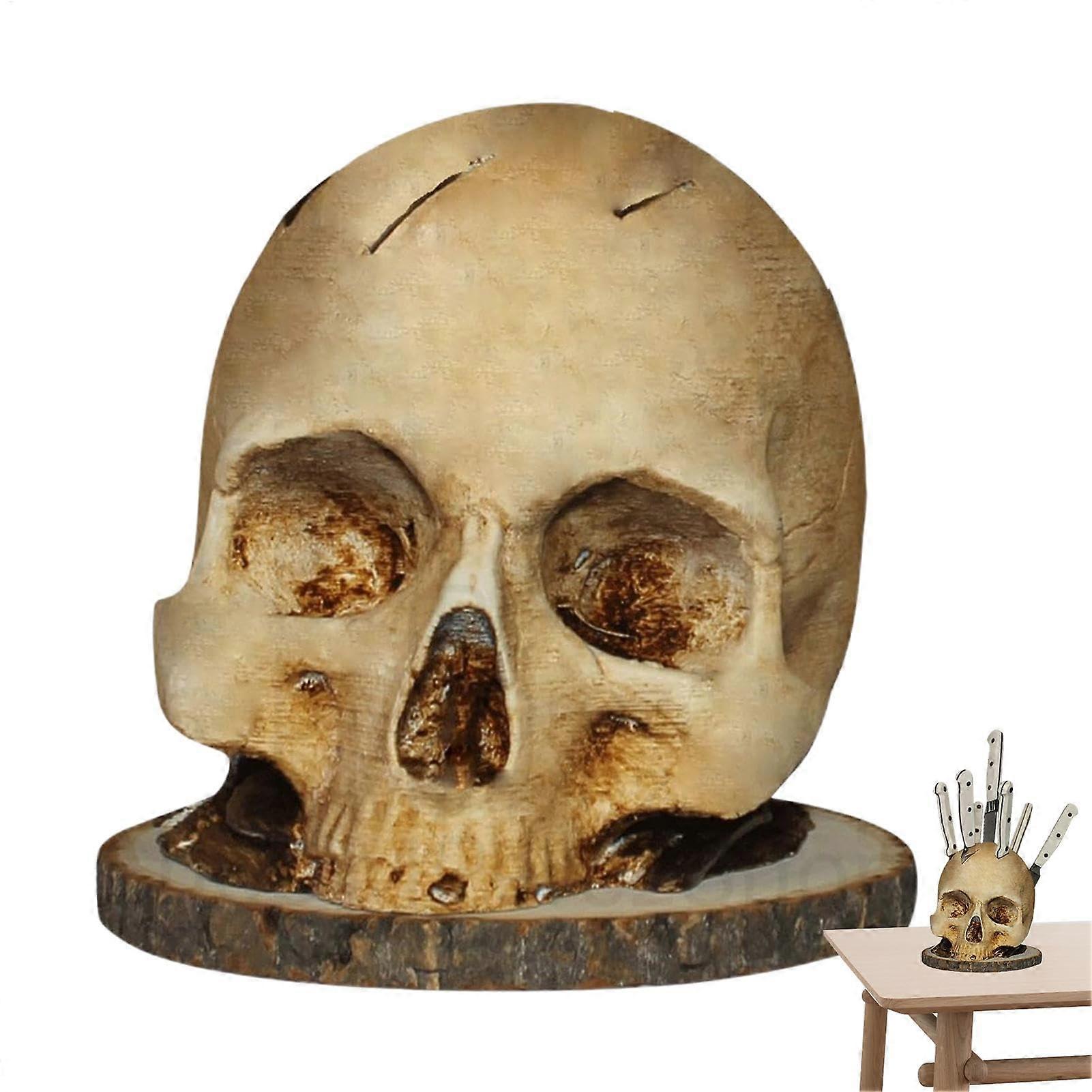 Skeleton Knives Holder  Spooky Kitchen Storage Organizer