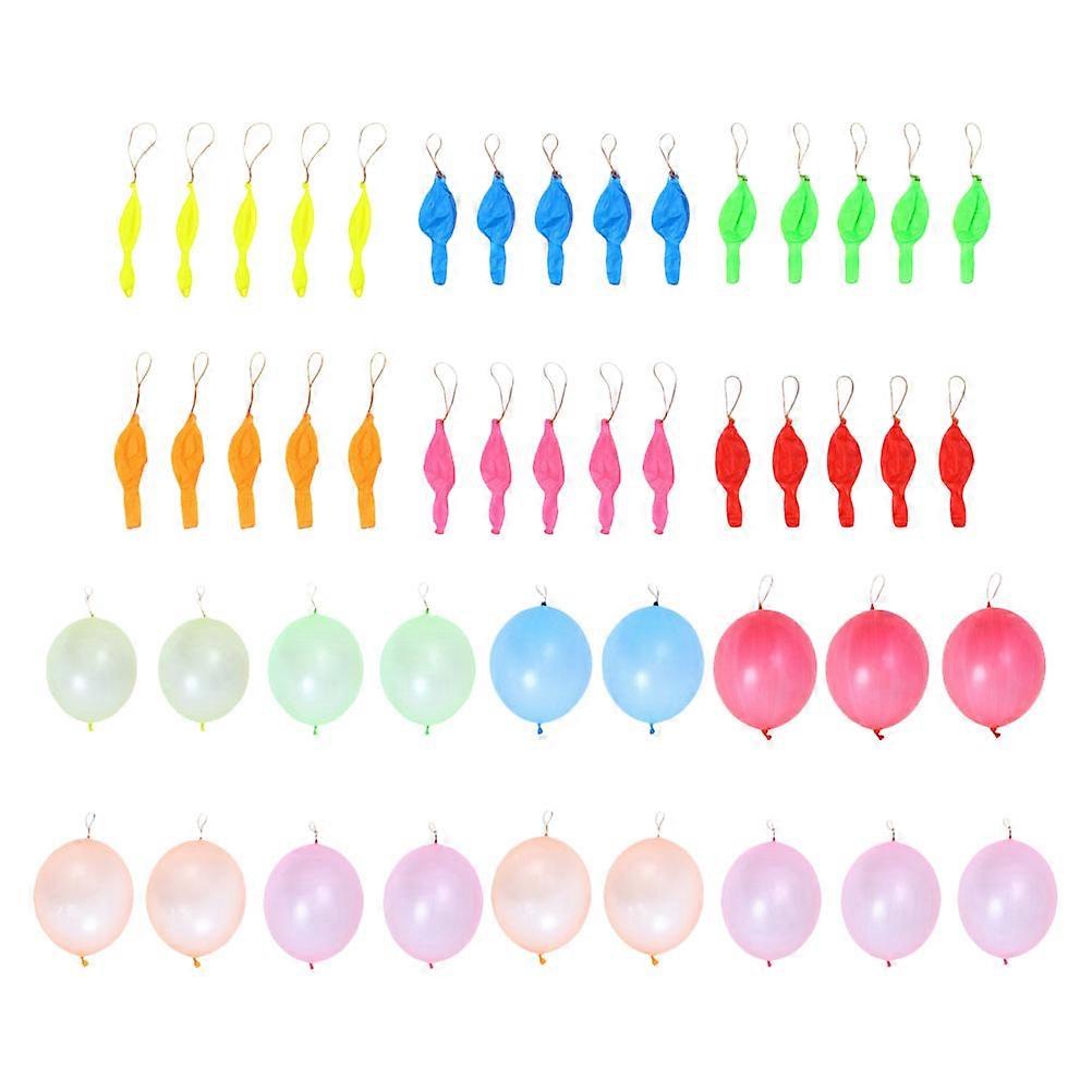 Latex Punch Balloons for Kids Playing Durable Toy That Stays Tied 50Pcs