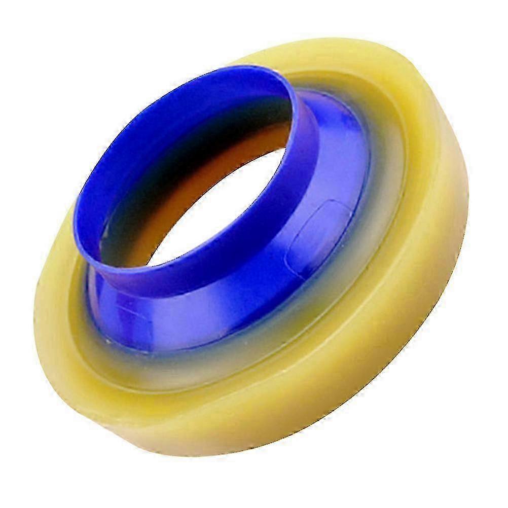 Joint de remplacement de l’anneau de cire de la cuvette des toilettes, joint étanche jaune et bleu 13 x 13 cm pour une installation sécurisée des toilettes
