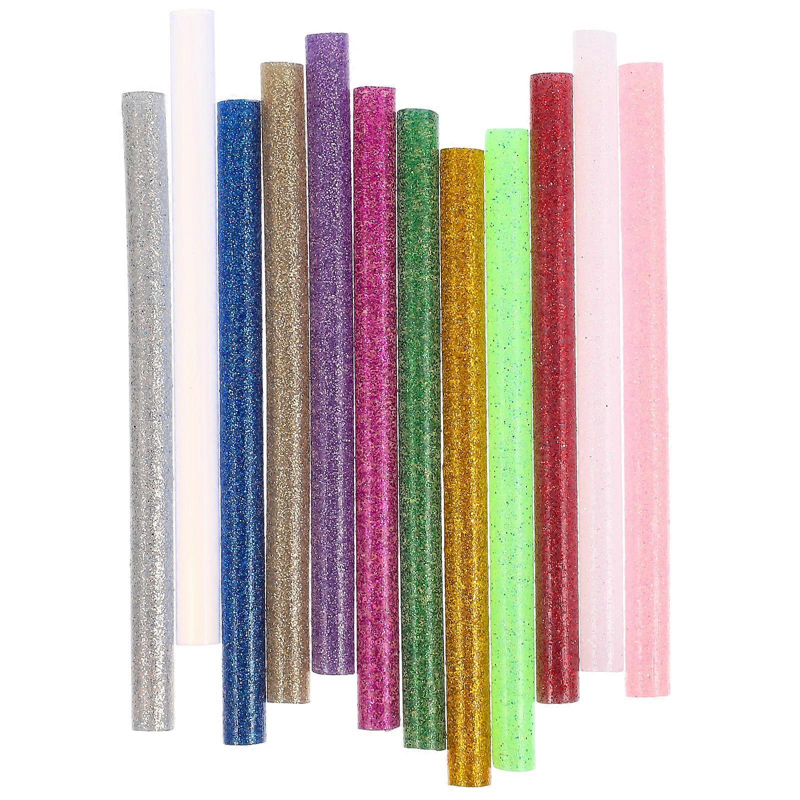 Colored Hot Glue Sticks for DIY Crafts with Strong Adhesion Thermoplastic Adhesive 130pcs