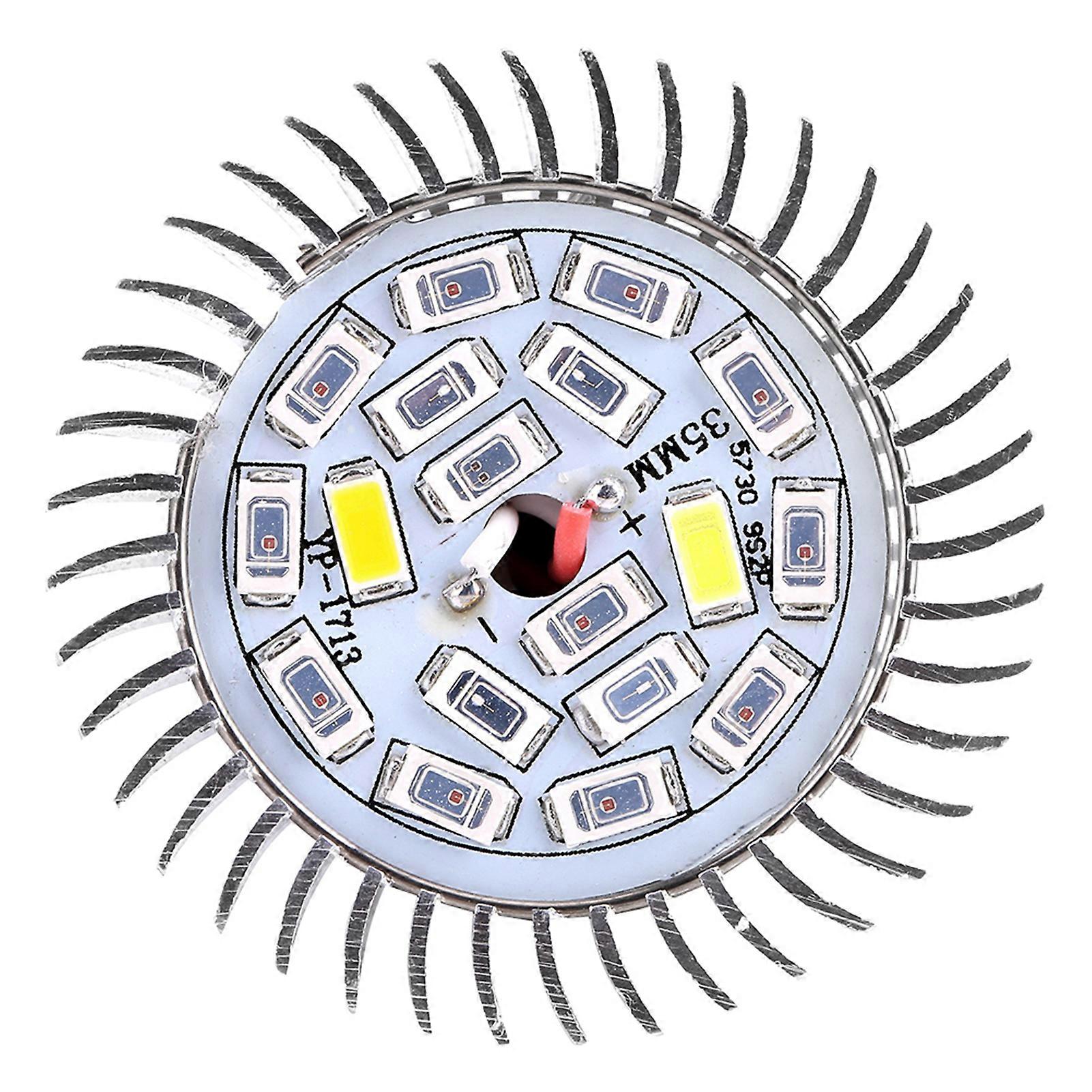 Full Spectrum 18W E14 LED Grow Light Bulb, 48x65mm Silver