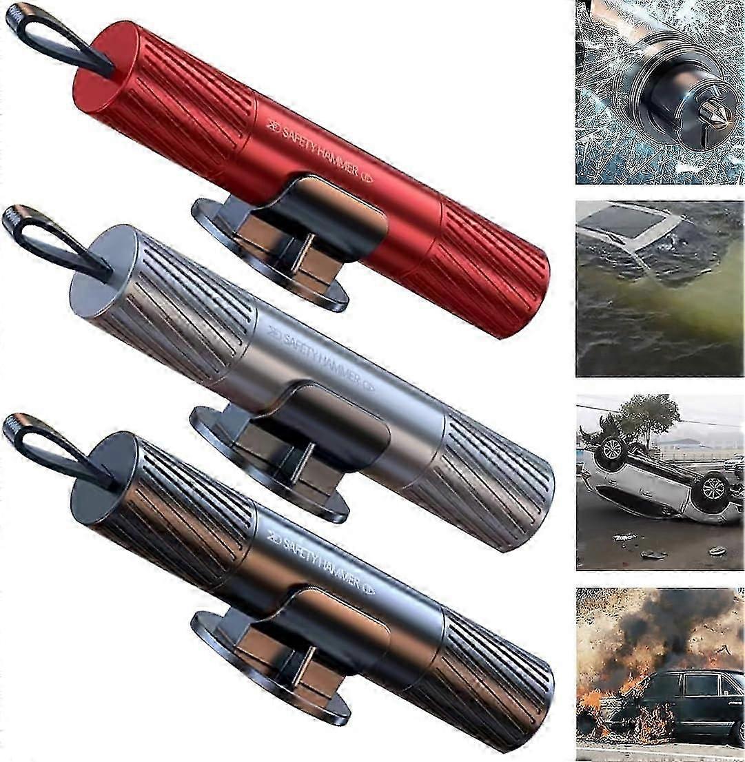 Auto-Sicherheitshammer-Notfluchtwerkzeug, Notfall-Sicherheitsgurtschneider und Fensterbrecher-Hammerwerkzeug, Autozubehör