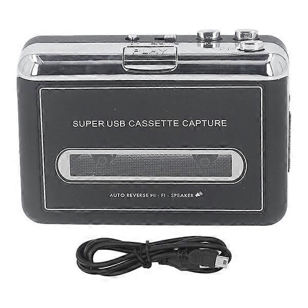 Cassette player, compact and portable, supporting WAV and MP3 recording formats