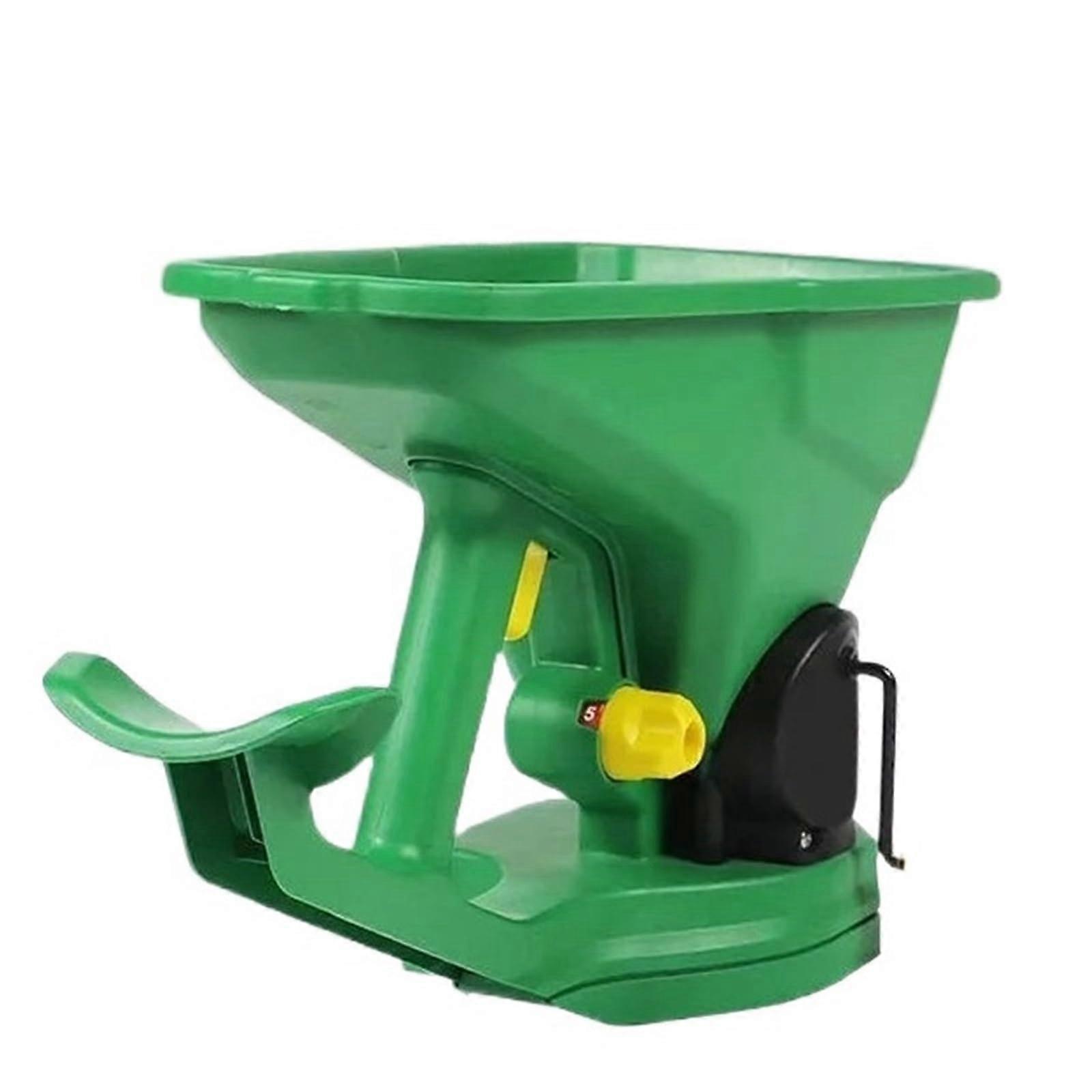 Manual Seeder 1.5L Handheld Seed Spreader Manual Small Seeder for Field Lawn Grass Farms Gear Adjustable Power Tillers