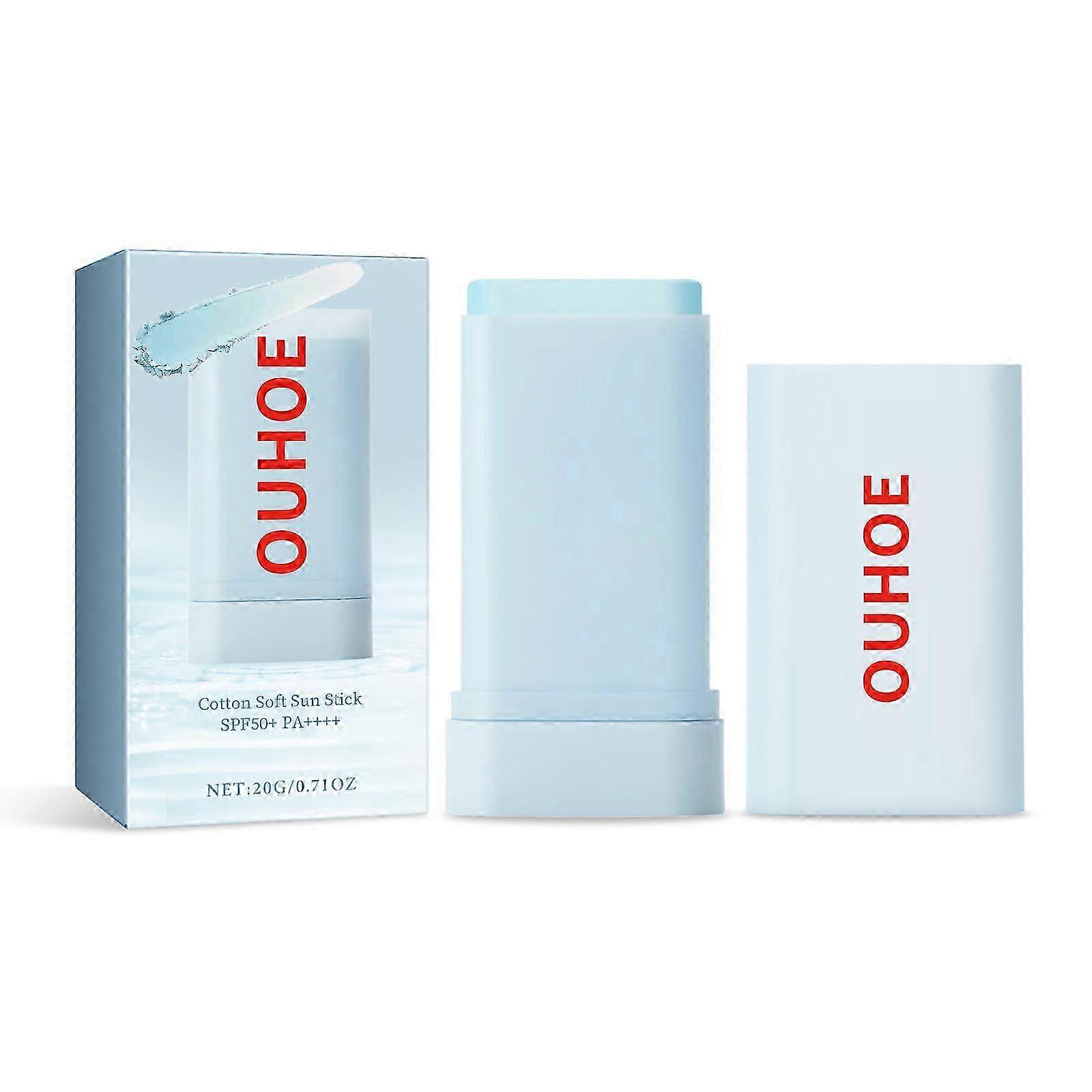 OUHOE cotton soft protective stick can resist UV rays outdoors in summer, moisturize, refresh, non stick, comfortable skin feel