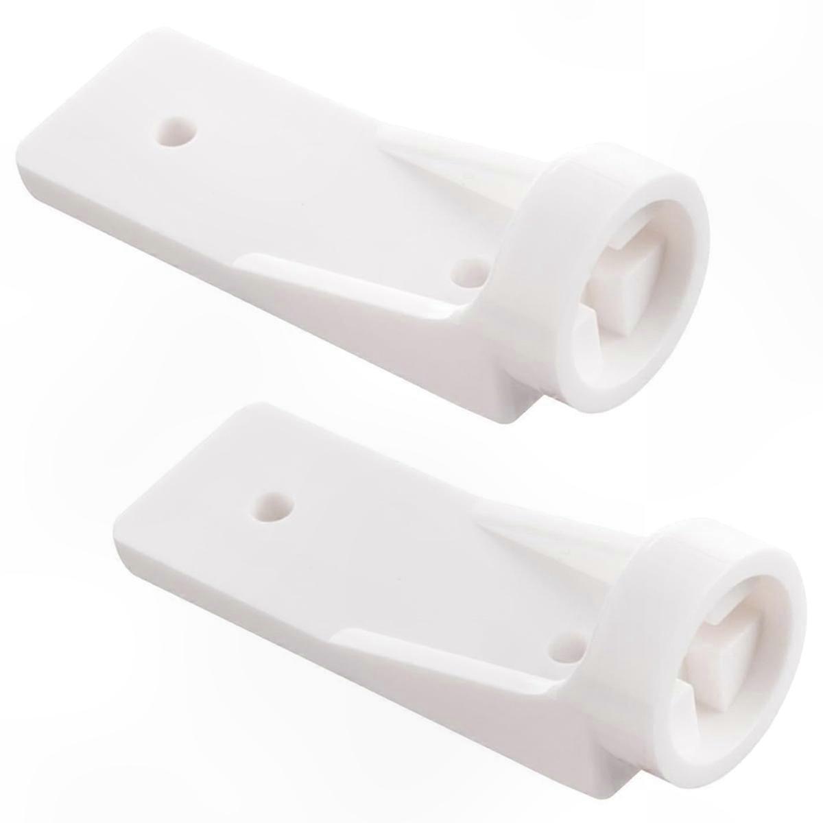 2-Pack 2-Way Hinge Plate for RV Freezer Door, Compatible with Trailer and Camper Units, Durable Replacement Hardware