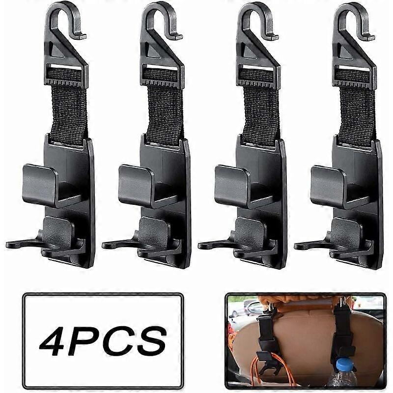 Pcs Car Seat Headrest Hooks, Car Back Seat Headrest Hooks, Car Back Seat Headrest Hooks, For Car Seat Organizer Storage Hooks, Black,Fonepro