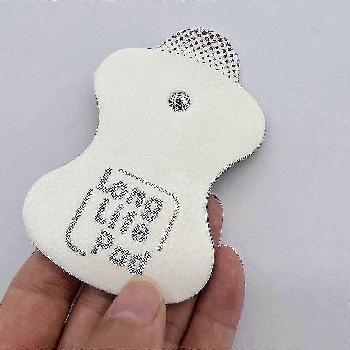 Massager electrode replacement patches, 10-piece set, made of soft and easy-to-paste silicone material