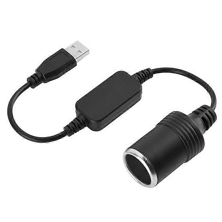 Cigarette Lighter Adapter Converter, USB Port to 12V Cigarette Lighter Socket Converter Adapter Cable