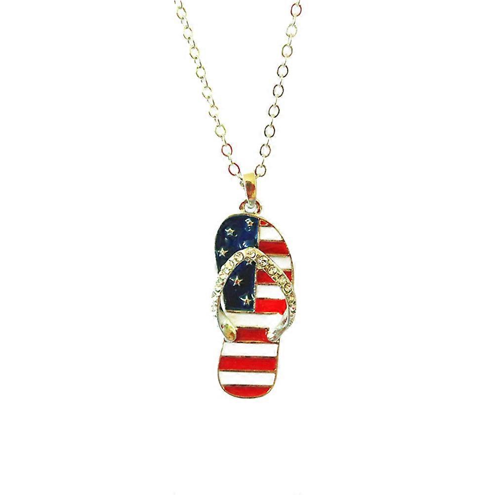 Multi Color Alloy Girls Pendant Necklace for Decoration with Fine Workmanship and Elegant Design 18.5 inches