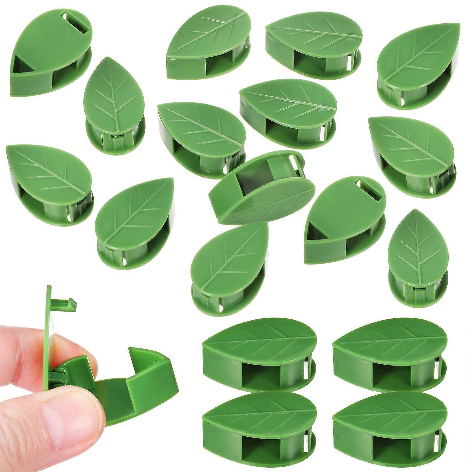 Clips For Plants Vine Clips Wall Mount For Gardening Projects Green 3.50X2.10X1.50CM Secure Hold 100Pcs