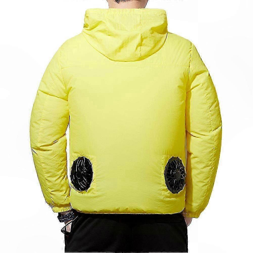 Cooling Fan Jacket with 4pcs Air Conditioning Vests for Work Fishing Summer M-4XL