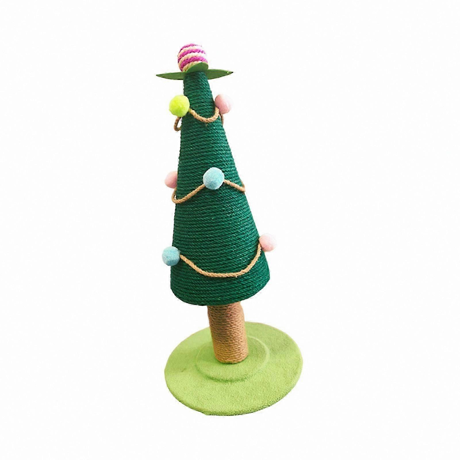 Indoor Cat Scratching Post Christmas Tree Ornament for Felines