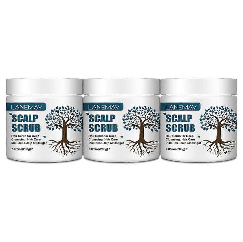 1-5X Scalp Scrub, Scalp Exfoliator Scrub with Coconut Oil, Rosemary & Probiotics, Itchy Scalp Treatment for Dandruff