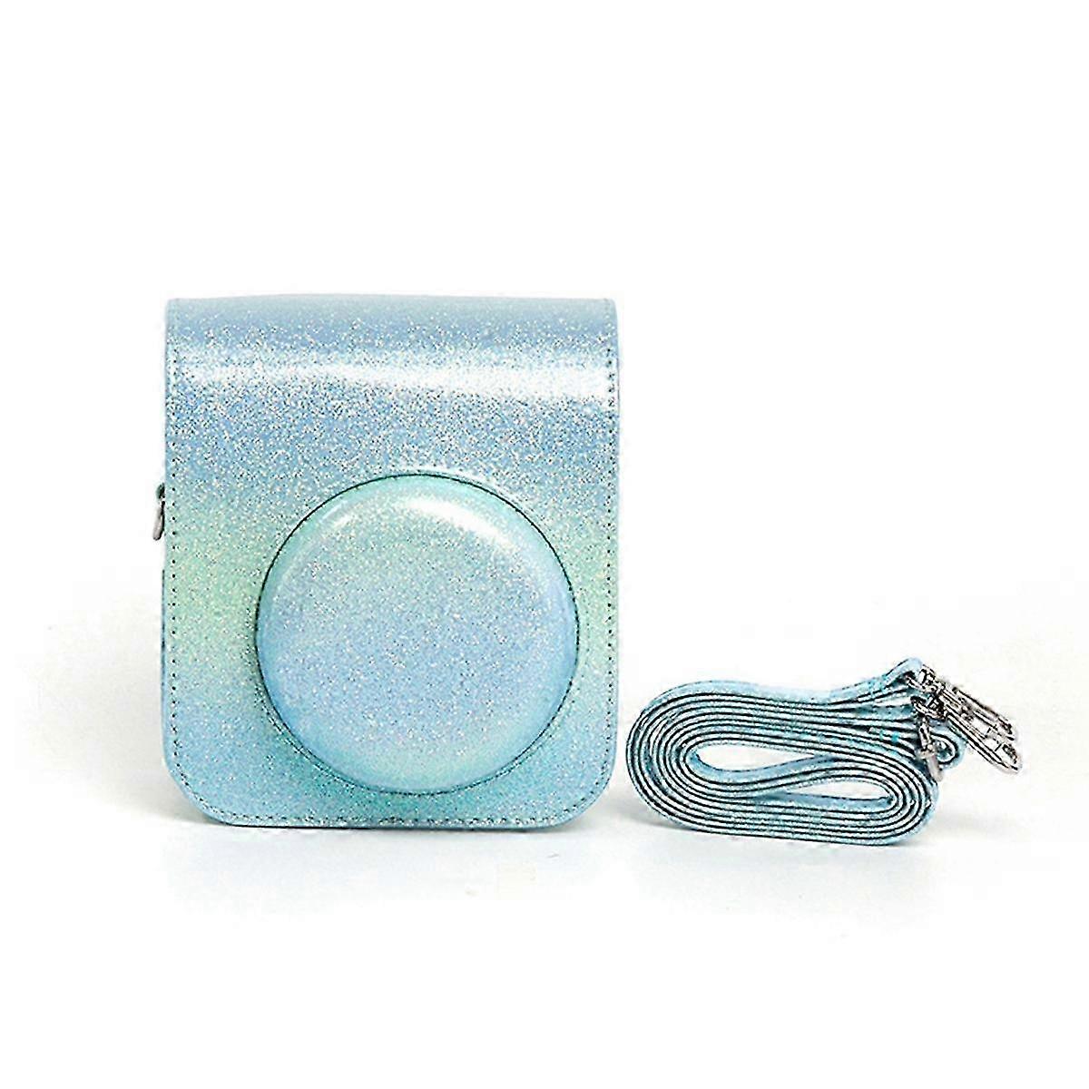 Camera Case with Adjustable Strap: PU Leather Soft Protective Case for Mini 12 Travel Bag