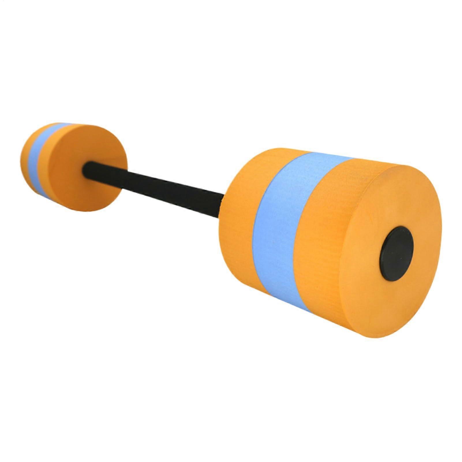 Aquatic Dumbbells For Pool Exercise Water Aerobics Barbells Swimming Training Equipment Orange