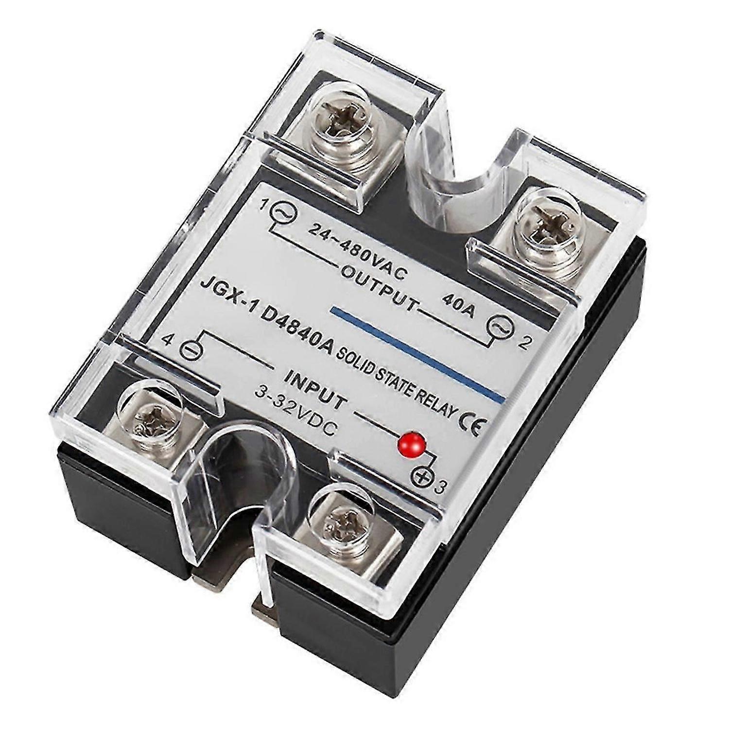 Single Phase Solid State Relay Single Phase SSR DC Control AC Solid State Relay 40A