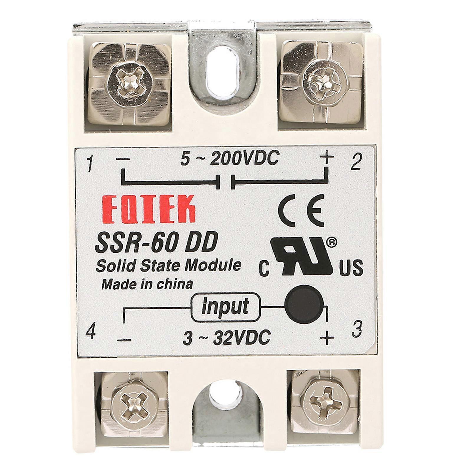 DCDC Solid State Relay SSR60DD 60A 332VDC to 5200VDC SSR