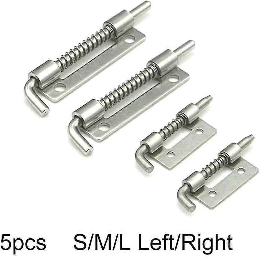 Essential 5 Piece Spring Loaded Bolt Latch Set For Doors Home Use S Right