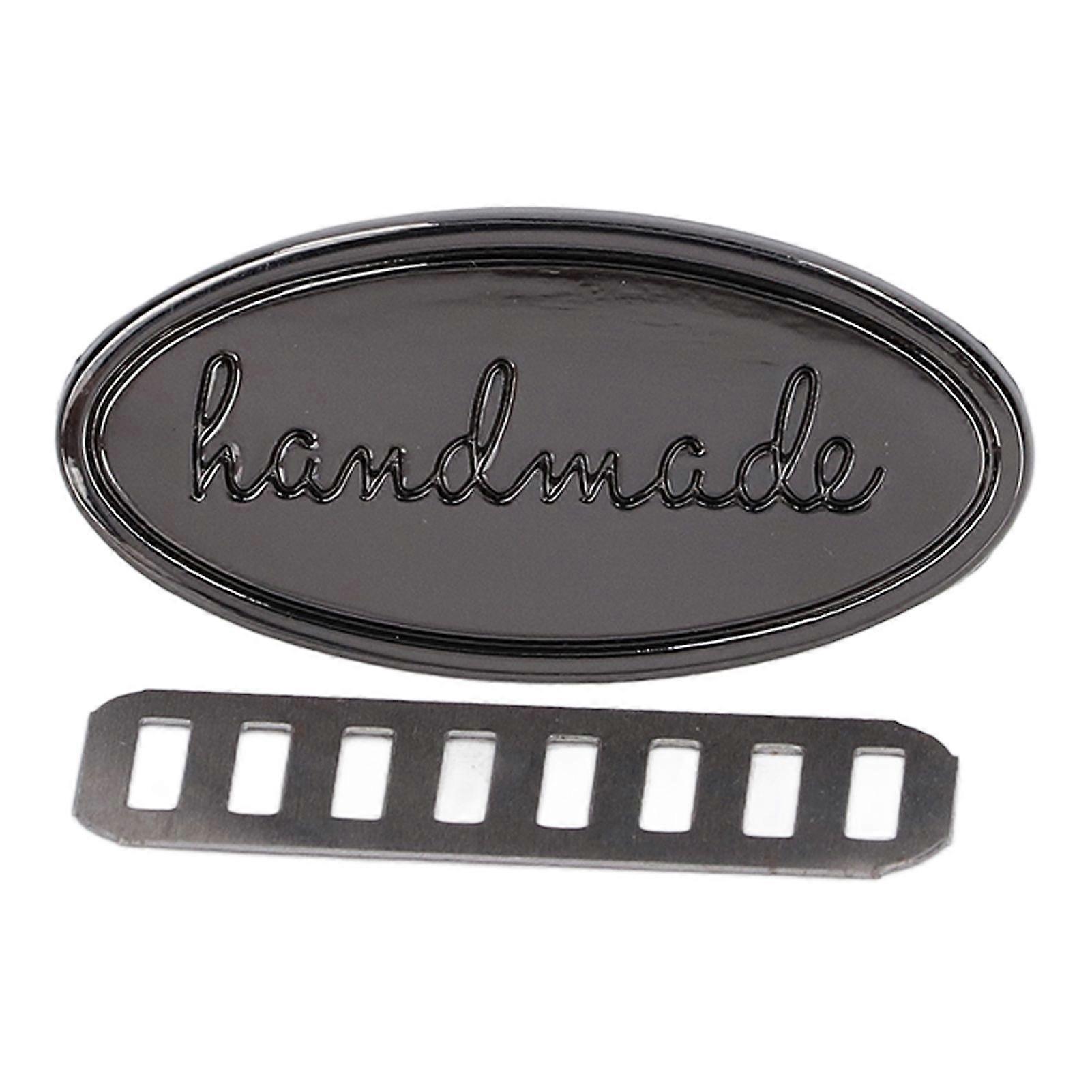 Hand Made Labels Multiple Colors Available Environmentally Friendly Durable Exquisite Tag for DIY Bags WalletsGray