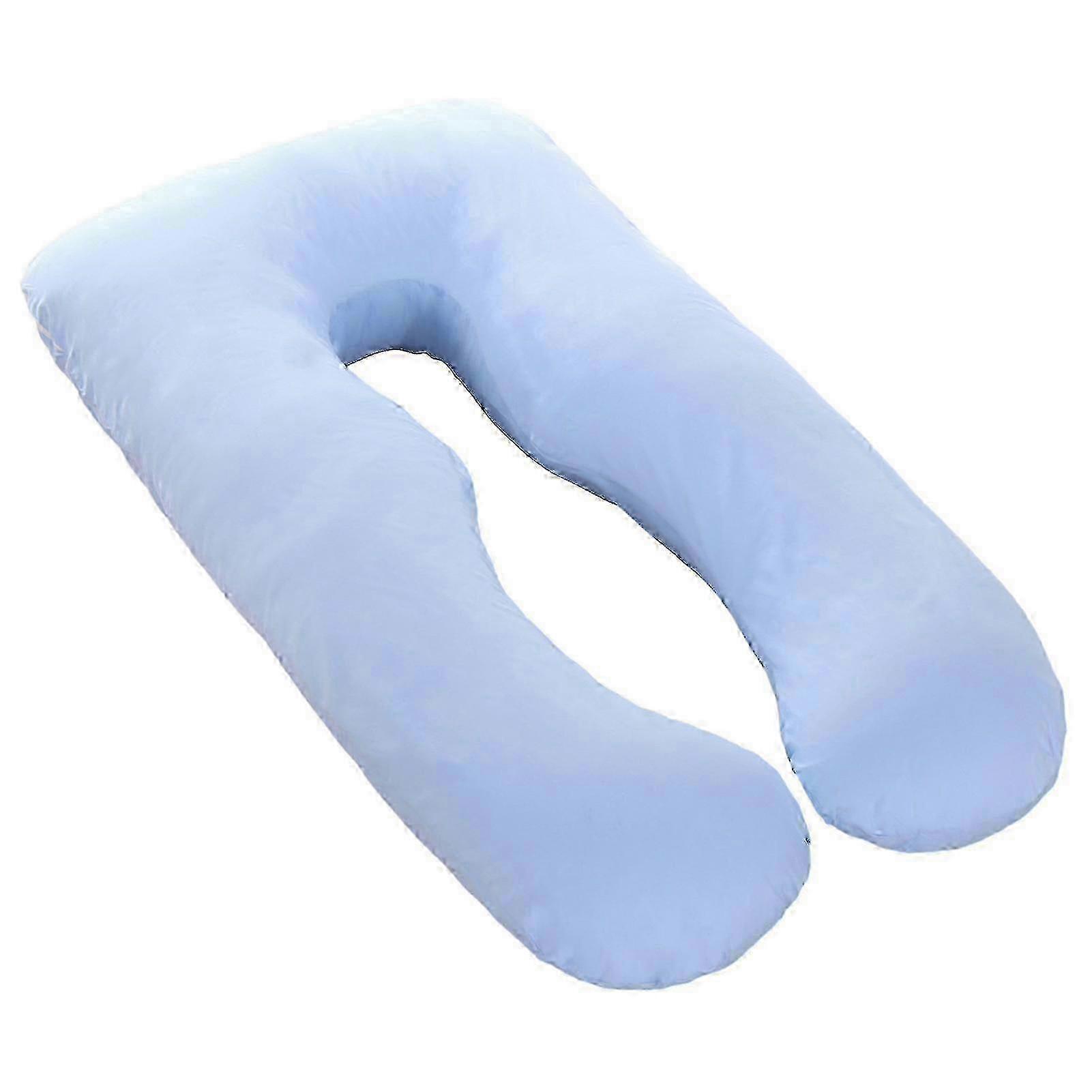 Cotton Maternity Pillowcase for U-shaped Side Sleeping Pillow with Zipper Design 130/140cm Length Comfortable Breathable and Easy to Clean